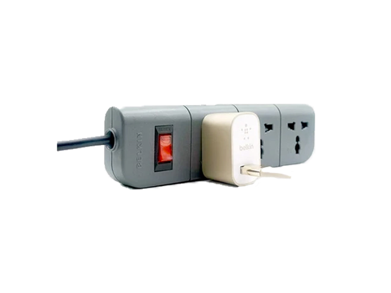 Belkin Essential Series F9E300zb1.5MGRY 3-Socket Surge Protector-Surge Protector-computerspace