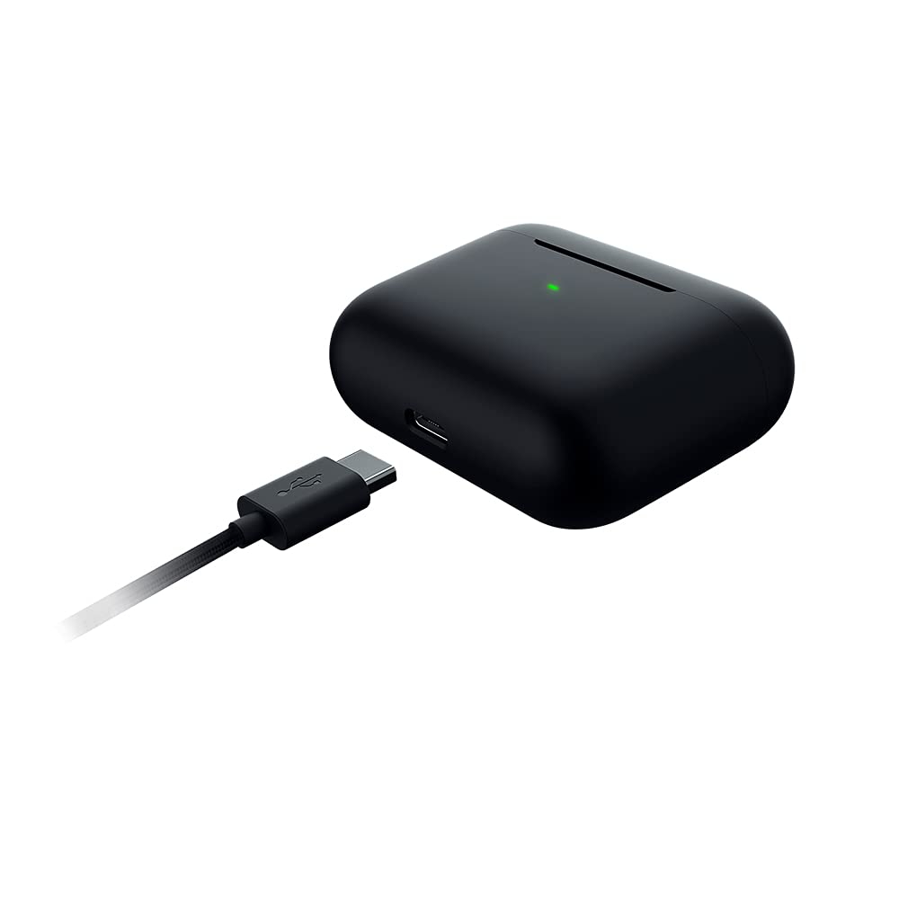 Razer Hammerhead True Wireless X in Ear Earbuds Custom-Tuned 13mm Drivers Bluetooth 5.2 w - 60ms Low-Latency Gaming Mode Touch Enabled Mobile App Customization Black RZ12-03830100-R3A1-Earbuds-RAZER-computerspace