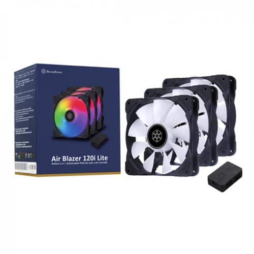 SilverStone AB120I 120mm ARGB Fan - 3 Fan Pack With ARGB Fan Controler (SST-AB120I-ARGB-3PK)