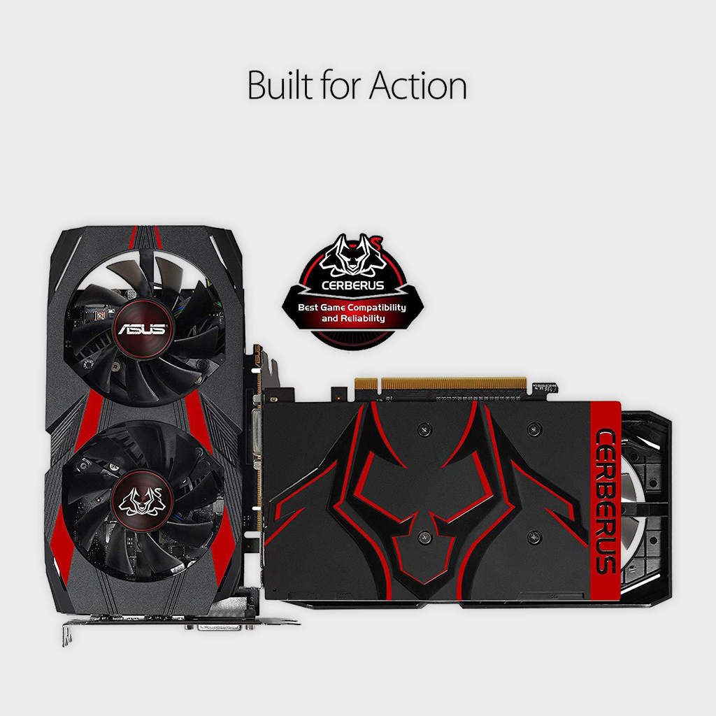 ASUS Cerberus GeForce GTX 1050 Ti 4GB OC Edition GDDR5 Gaming Graphics Card