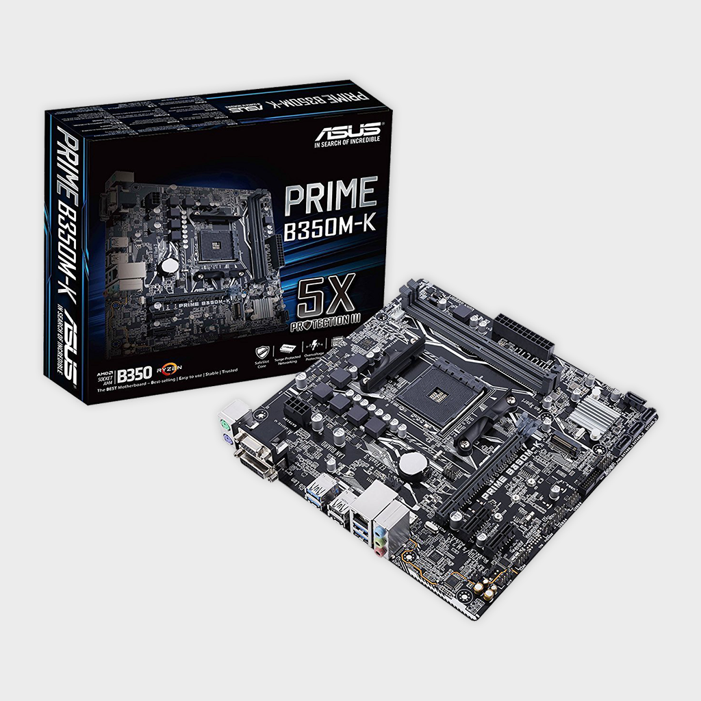 ASUS PRIME B350M-K SOCKET AM4 MOTHERBOARD