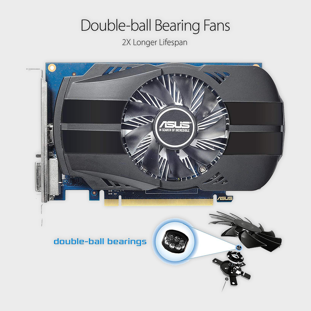 ASUS GeForce GT 1030 2GB Phoenix Fan OC Edition Graphics Card