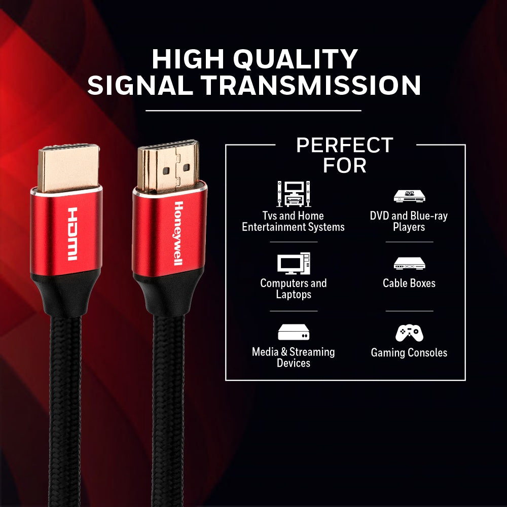 Honeywell 8K Ultra High Speed HDMI Ver 2.1 Cable with ethernet-3M-HDMI Cable-Honeywell-computerspace