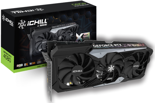 Inno3d Geforce RTX 4080 ICHILL X3 16GB Gaming Graphics Card-GRAPHICS CARD-INNO3D-computerspace