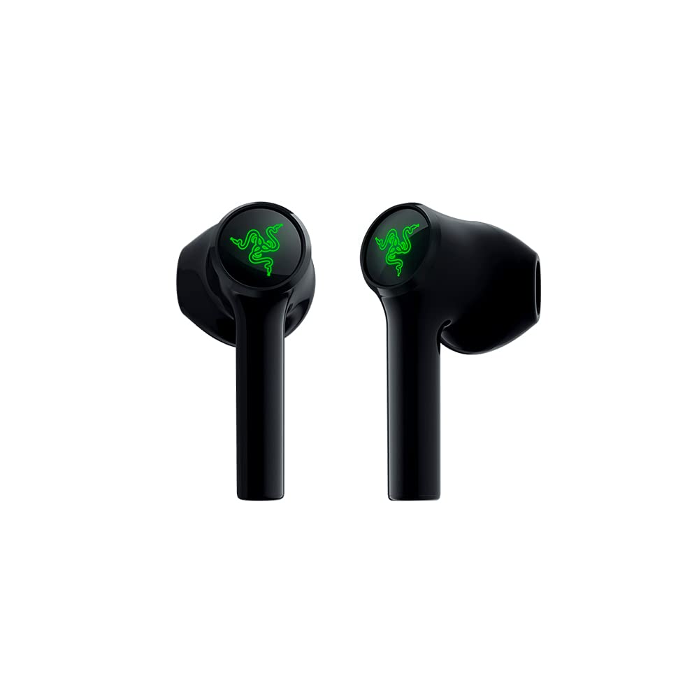 Razer Hammerhead True Wireless X in Ear Earbuds Custom-Tuned 13mm Drivers Bluetooth 5.2 w - 60ms Low-Latency Gaming Mode Touch Enabled Mobile App Customization Black RZ12-03830100-R3A1-Earbuds-RAZER-computerspace