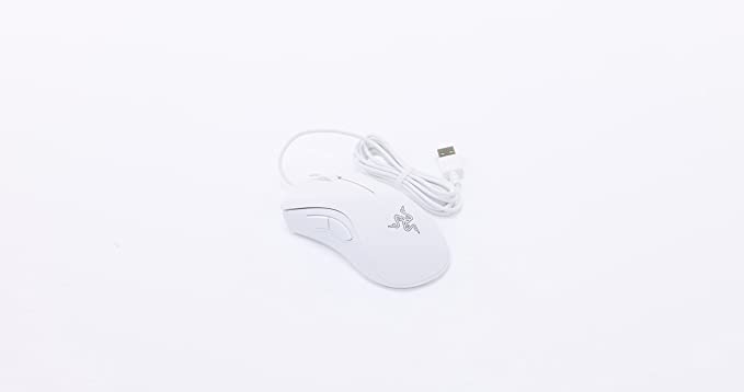 Razer DeathAdder Essential White Edition 6400 DPI Ergonomic Wired Gaming Mouse RZ01-03850200-R3M1-MOUSE-RAZER-computerspace
