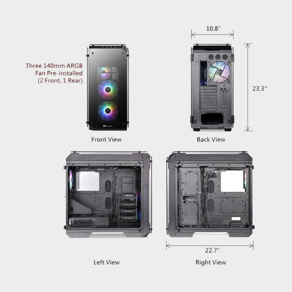 Thermaltake View 71 Tempered Glass RGB Edition Cabinet