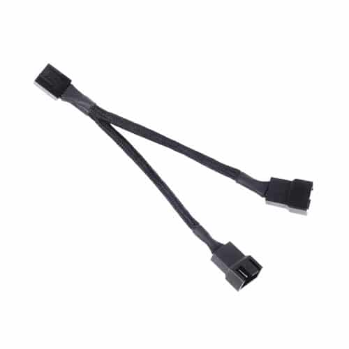 SilverStone CPF01 2 PWM Fan Splitter Sleeved Cable - Black (SST-CPF01)