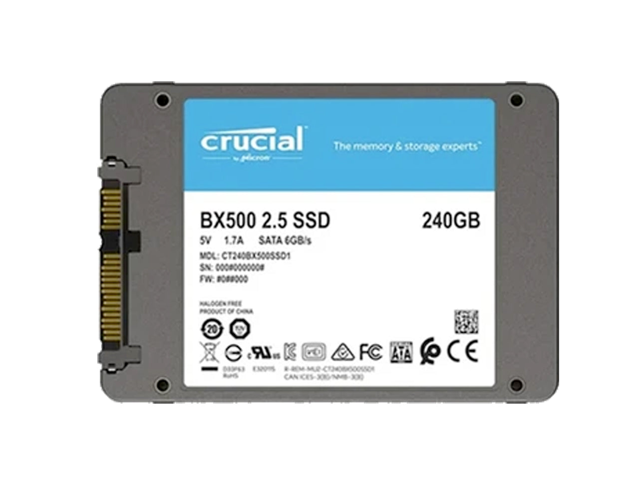 Crucial BX500 240GB 3D NAND SATA 2.5-inch SSD