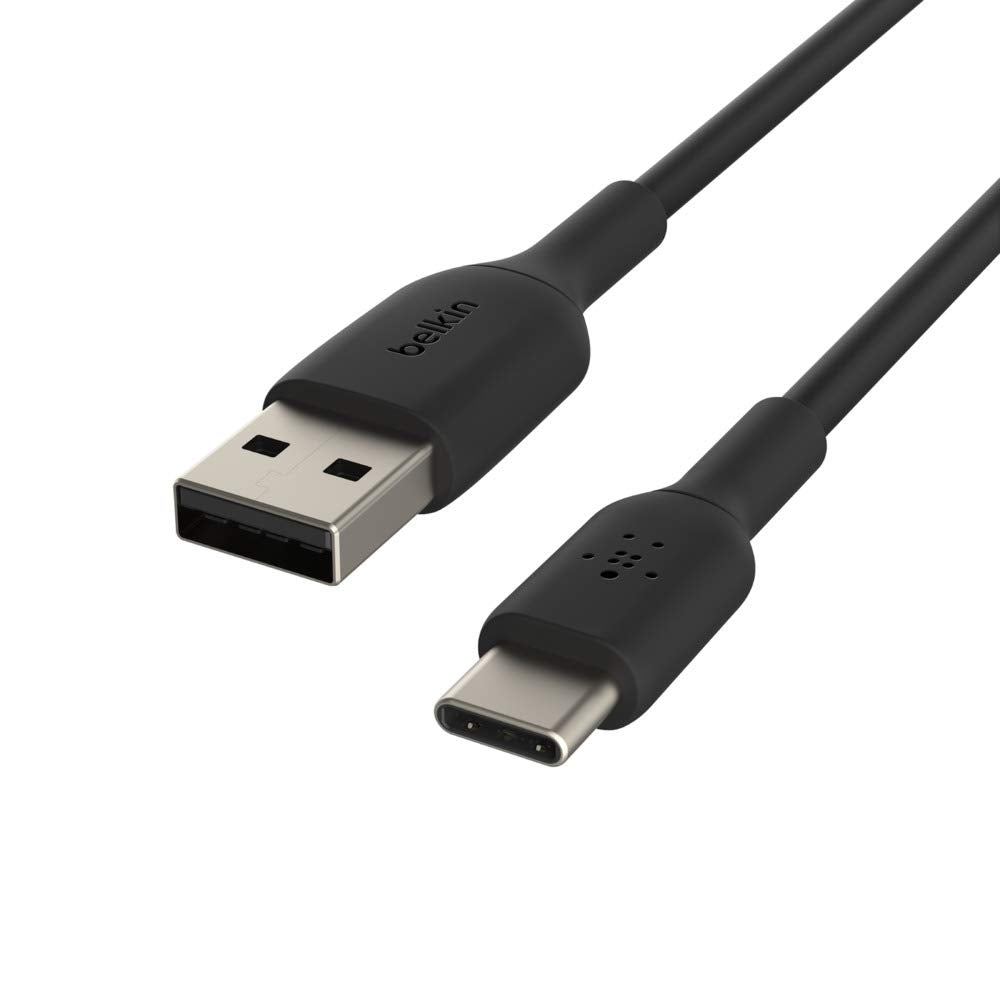 Belkin Type C to USB-A 2.0 Male Cable 3.3 feet (1 meter) - White, USB-IF Certified, Supports Fast Charging-Cables-computerspace