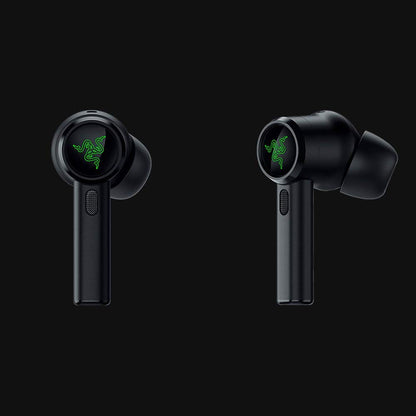 Razer Hammerhead True Wireless Pro Bluetooth Gaming in Ear Earbuds Advanced Hybrid Active Noise Cancellation 60ms Low Latency Touch Enabled 20 Hr Battery Life Classic Black RZ12-03440100-R3A1-Earbuds-RAZER-computerspace