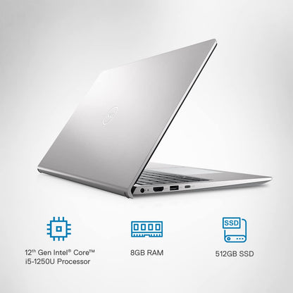 Dell Inspiron 3520 Metal Laptop Intel i5-1235U 8GB 512GB SSD MX550 2GB GDDR6 15.6" FHD WVA AG 120Hz 250 nits Win 11 + MSO'21 Backlit KB + FPR Silver 1 Year Onsite Hardware Service D560880WIN9S-Laptops-DELL-computerspace