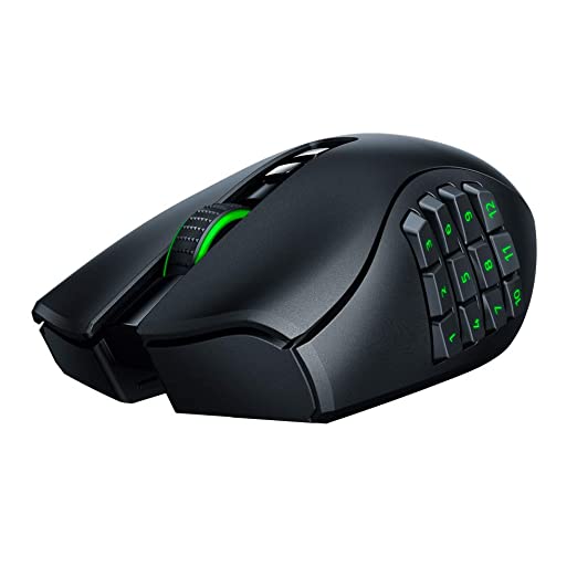 Razer Naga Pro Modular Bluetooth Wireless RGB Gaming Mouse with 3 Swappable Side Plates Up to 19+1 Programmable Buttons 20000 DPI Optical Sensor Black RZ01-03420100-R3A1-MOUSE-RAZER-computerspace