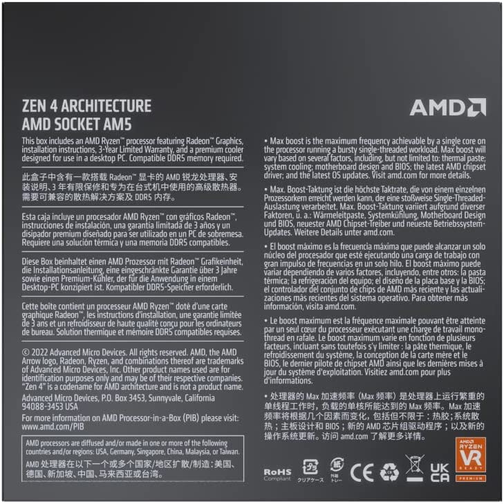 AMD Ryzen7 7700 Desktop Gaming Processor-Processors-AMD-computerspace