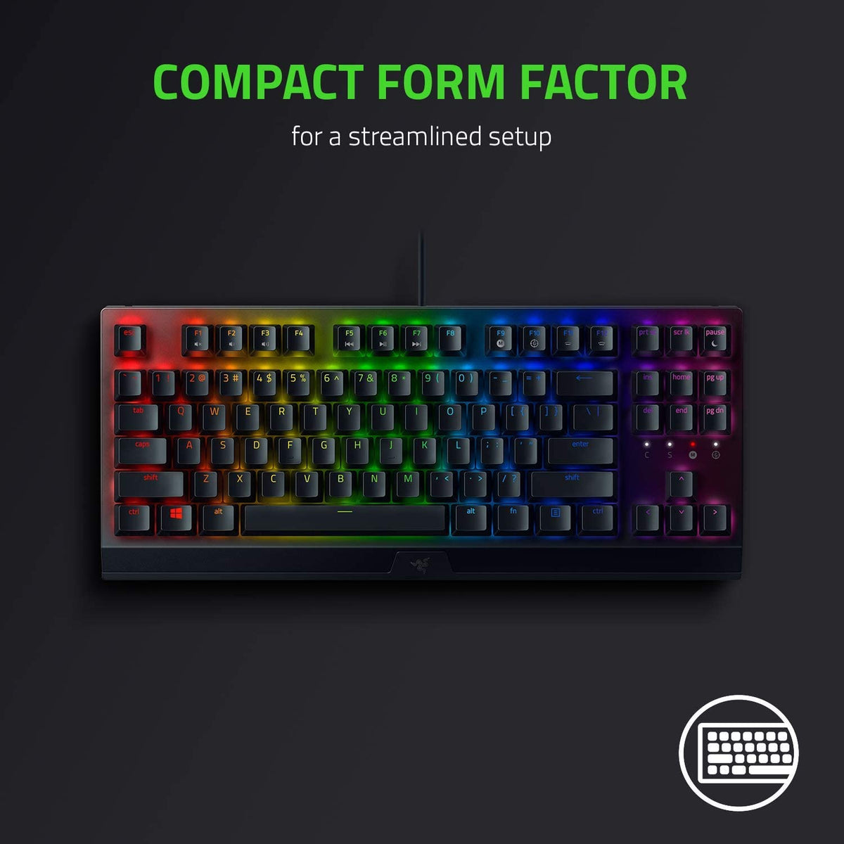 Razer Blackwidow V3 Tenkeyless - Mechanical Gaming Keyboard Yellow Switch Black - Rz03-03491800-R3M1-KEYBOARD-RAZER-computerspace