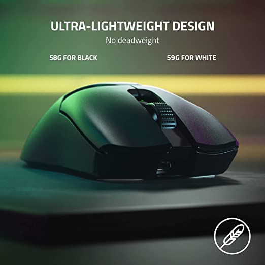 Razer Viper V2 Pro Hyperspeed Wireless Optical Gaming Mouse 58g Ultra Lightweight with 30000 DPI 80hr Battery USB Type C Cable Included Black RZ01-04390100-R3A1-MOUSE-RAZER-computerspace