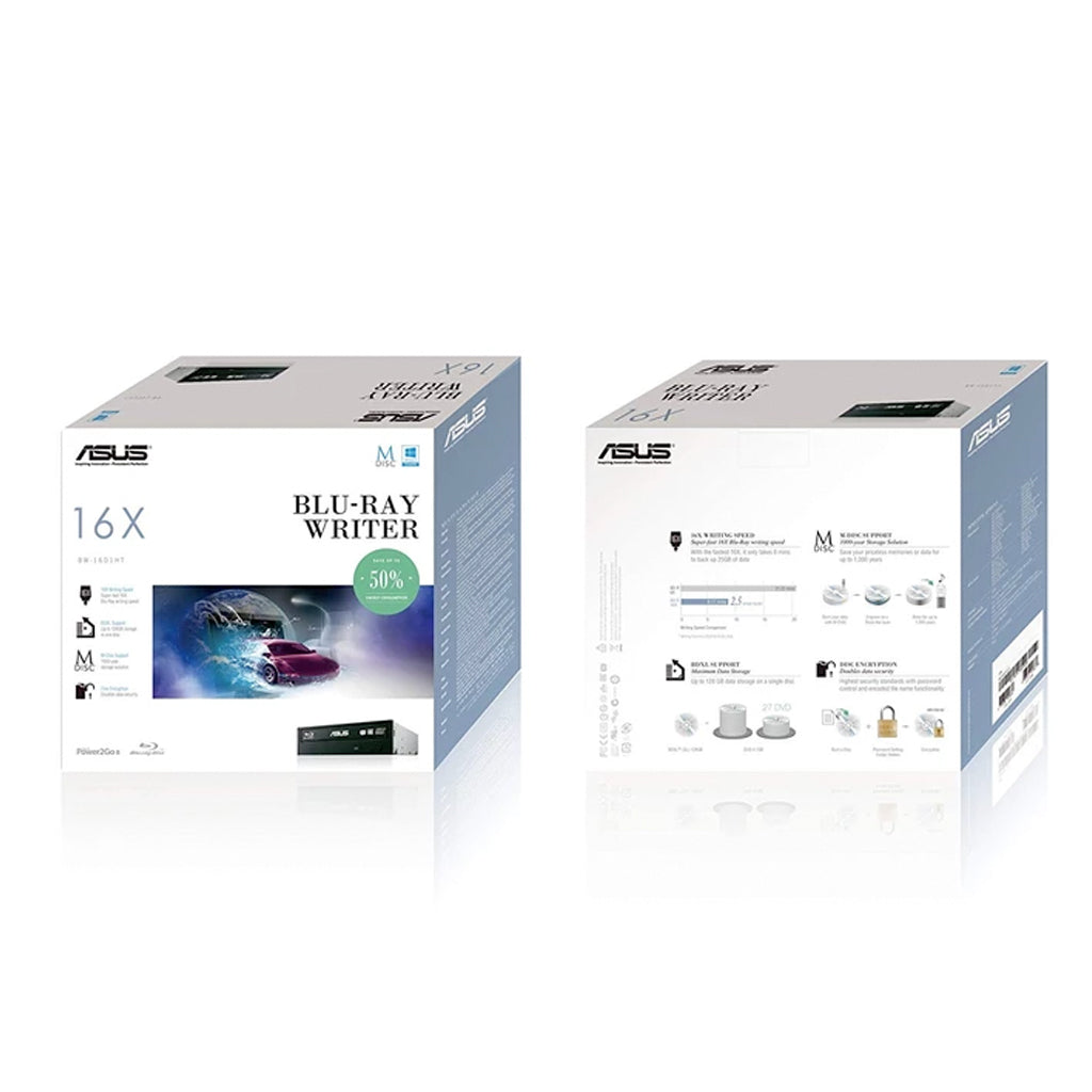 ASUS BW-16D1HT PRO - ultra-fast 16X Blu-ray burner with M-DISC support for lifetime data backup