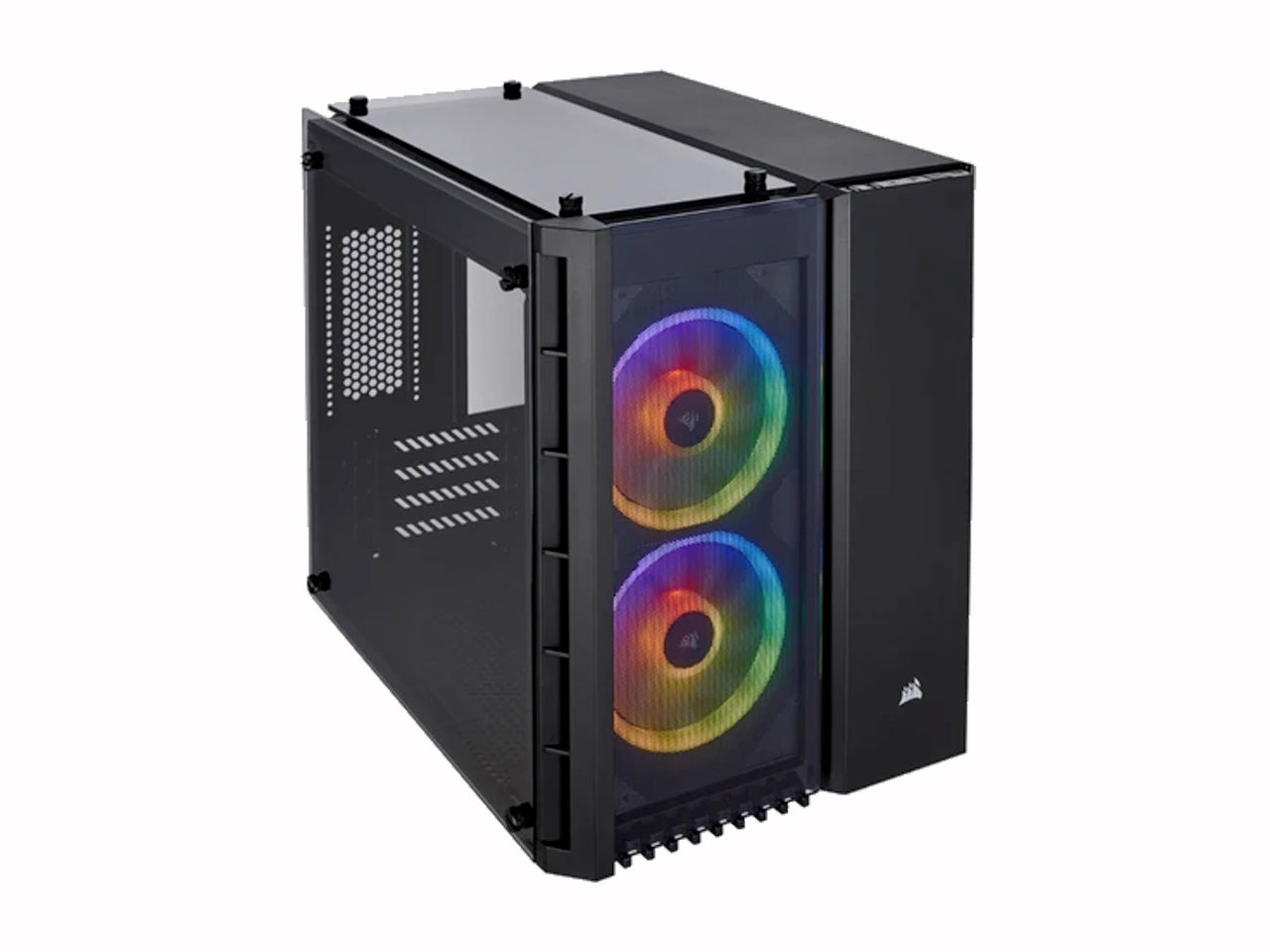 CORSAIR Crystal Series 280X RGB Micro ATX Case Black Cabinet