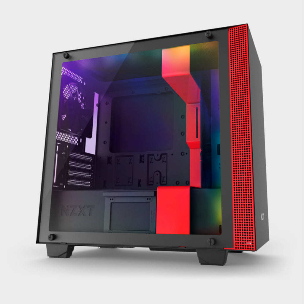 NZXT H400I MicroATX Case Matte Black and Red