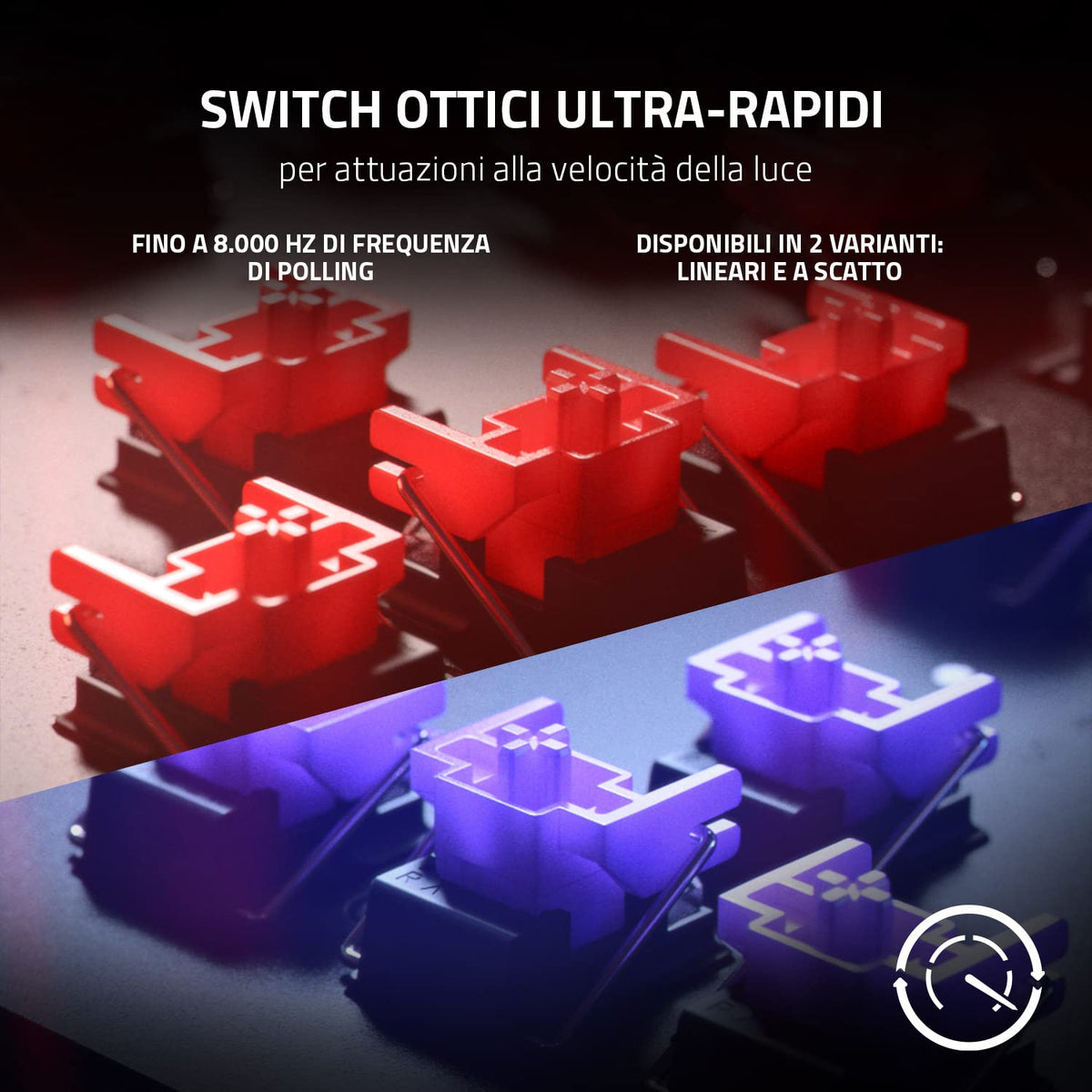 Razer Huntsman V2 - Optical Gaming Keyboard Clicky Purple Switch RZ03-03930300-R3M1-KEYBOARD-RAZER-computerspace