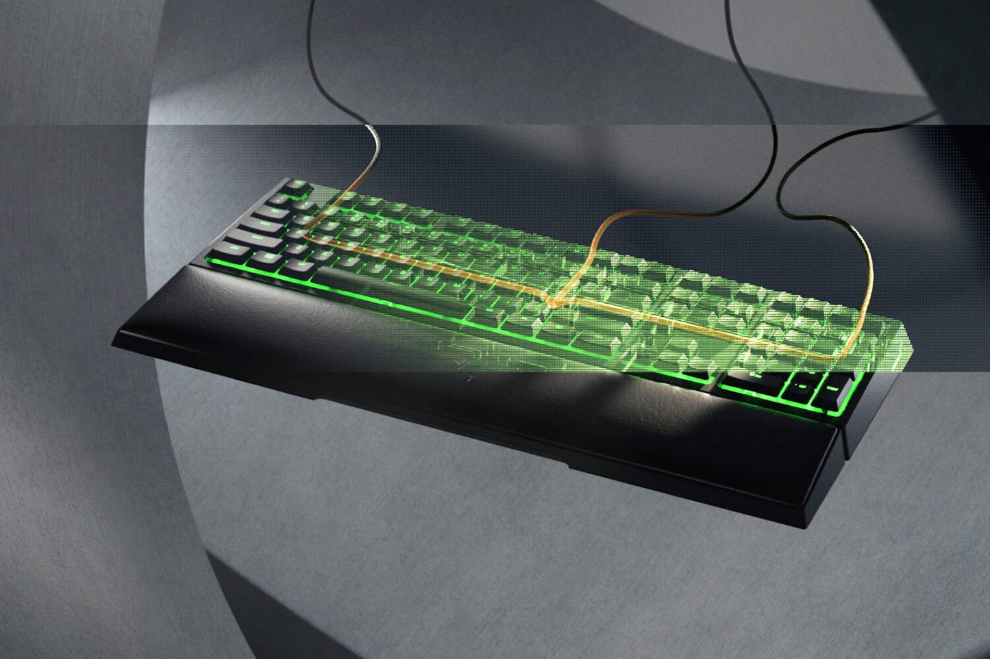 Razer Ornata V2 Mecha-Membrane Gaming Wired Keyboard Chroma RGB Full Size Black RZ03-03380100-R3M1-KEYBOARD-RAZER-computerspace