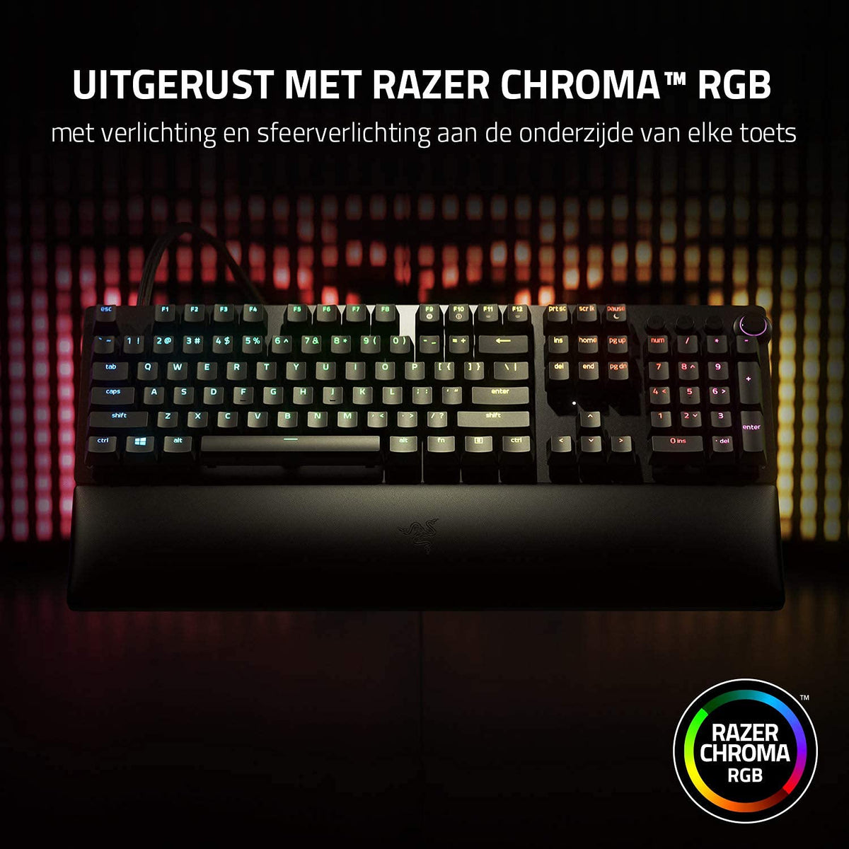 Razer Huntsman V2 Analog Gaming Keyboard Analog Optical Switches, Powered Chroma RGB Full Siz Black RZ03-03610100-R3M1-KEYBOARD-RAZER-computerspace