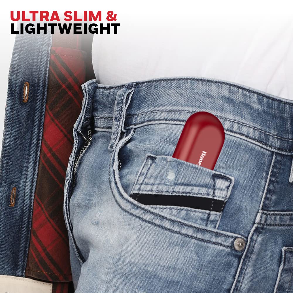 Honeywell Suono P2000 Truly Wireless Earbuds, Upto 18 Hours Playtime, Ultra Slim & Lightweight, Type-C Fast Charging, Voice Assistant & Bluetooth 5.0 (Red)-Headphones & Headsets-Honeywell-computerspace