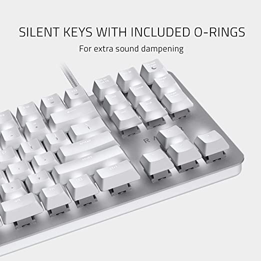 Razer BlackWidow Lite Silent Mechanical Gaming Keyboard Mercury US Layout FRMLOrange Switch - RZ03-02640700-R3M1-KEYBOARD-RAZER-computerspace