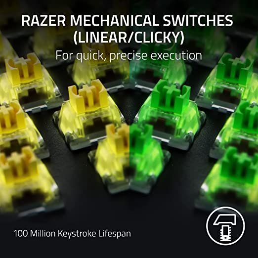 Razer BlackWidow V4 Pro Mechanical Gaming Keyboard Green Switch US Layout F RZ03-04680100-R3M1RML-KEYBOARD-RAZER-computerspace
