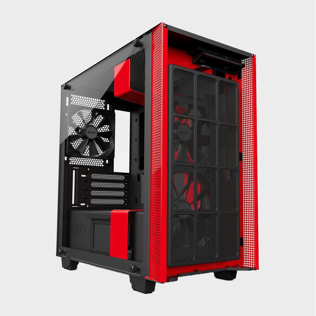 NZXT H400 MicroATX Case Matt Black/Red