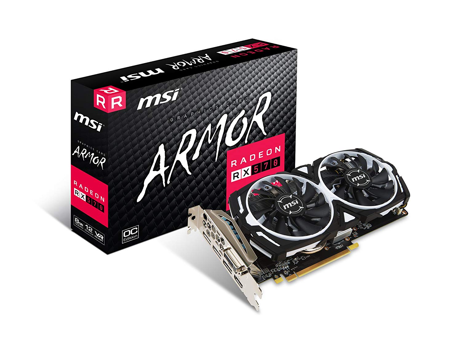 MSI RX 570 ARMOR 8G OC Gaming 8gb GDRR5 Graphics Card