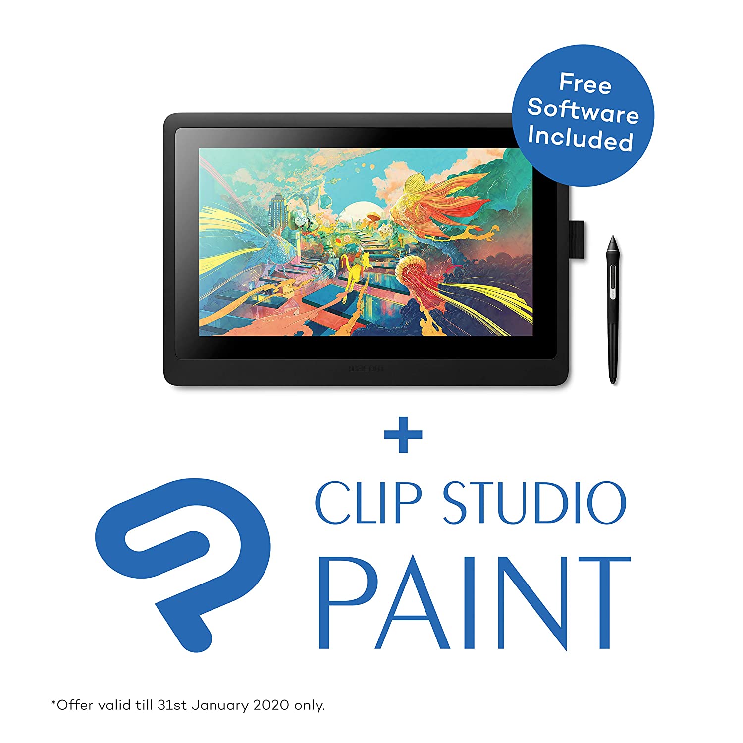 Wacom Cintiq 16_DTK-1660/K1-CX Creative Pen Graphic Tablet with Vibrant HD Display and Pro Pen 2-Tablet Pen-Wacom-computerspace