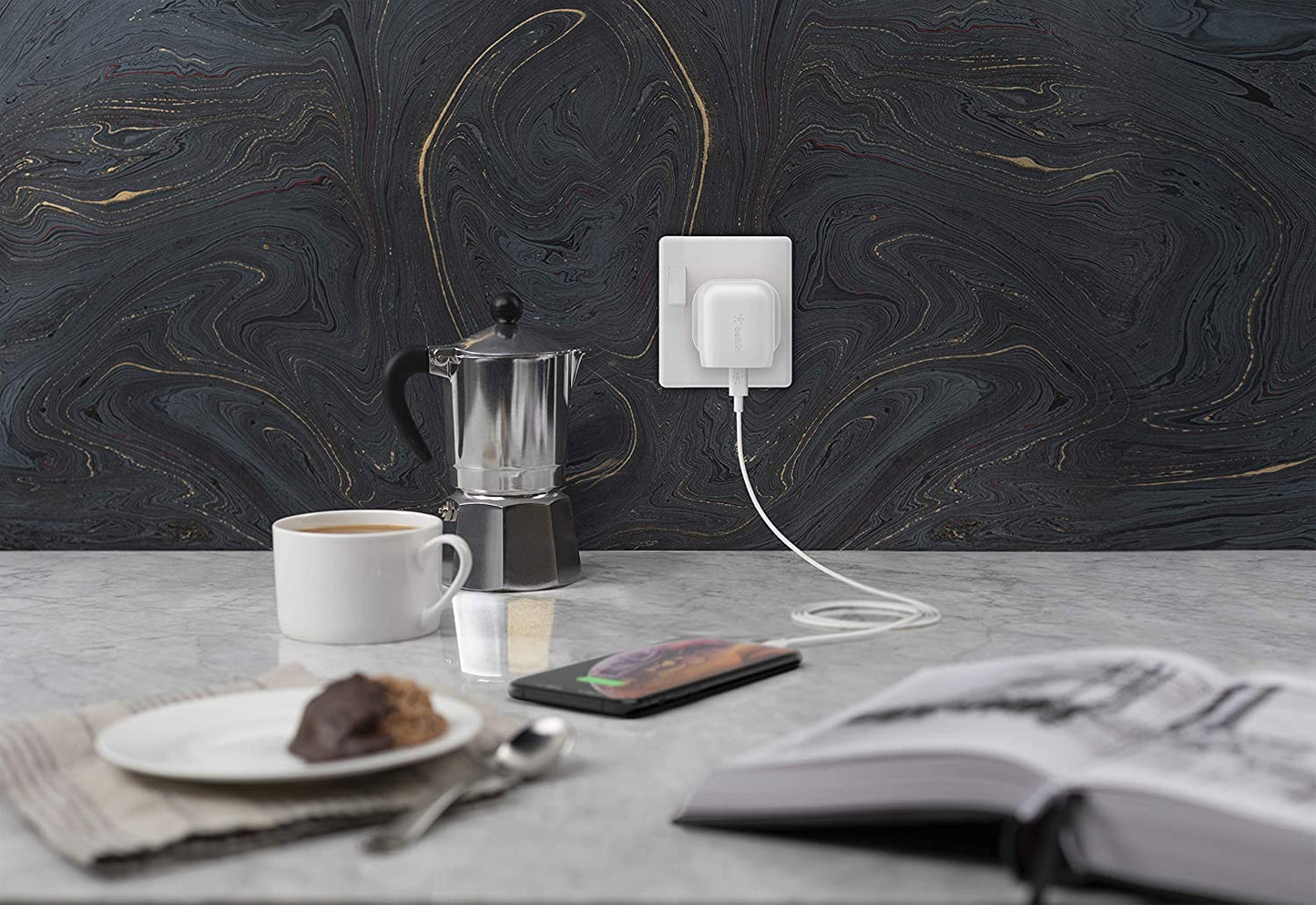 Belkin 18W USB-C Adapter (iPhone Fast Charger for iPhone 13/13 Pro/13 Pro Max/13 Mini, iPhone 12/12 Pro/12 Pro Max/12 Mini, iPad Pro and Type-C Android Phone-Power Adapters & Chargers-computerspace