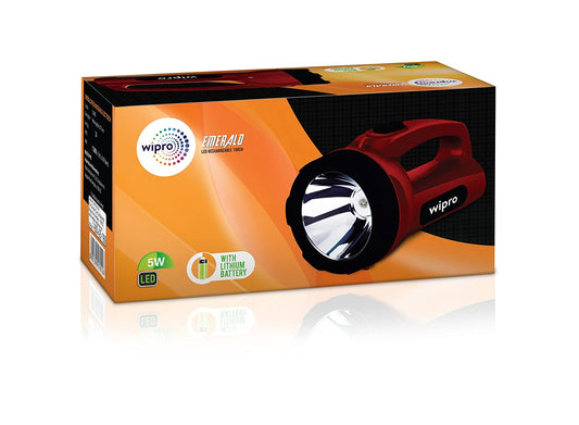 Wipro Emerald Rechargeable Emergency Light (Red)