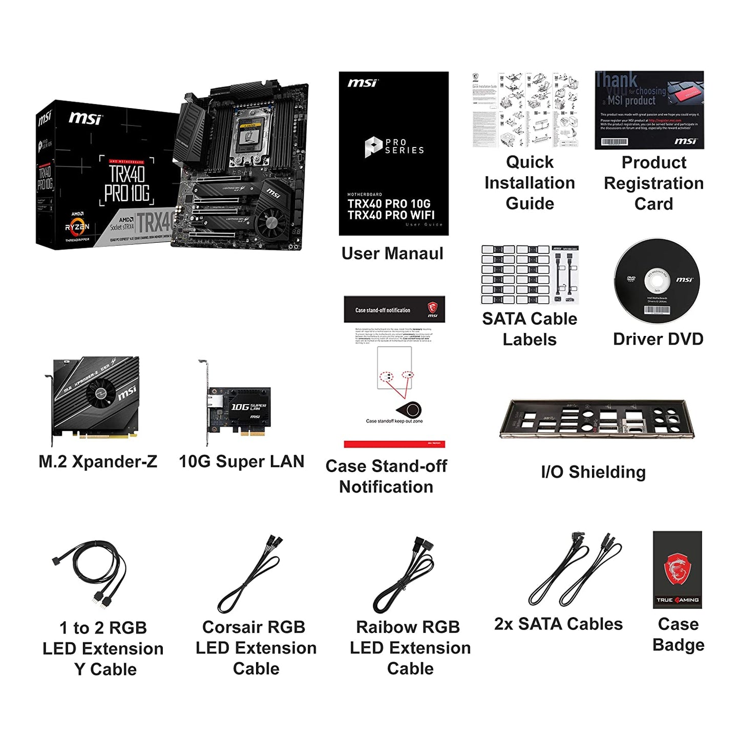 MSI TRX40 PRO WIFI Motherboard-Motherboards-MSI-computerspace