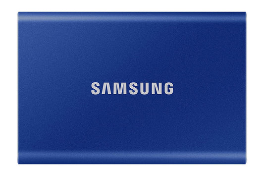 Samsung T7 2TB Up to 1,050MB/s USB 3.2 Gen 2 (10Gbps, Type-C) External Solid State Drive (Portable SSD) Blue (MU-PC2T0H)-Portable SSD-SAMSUNG-computerspace