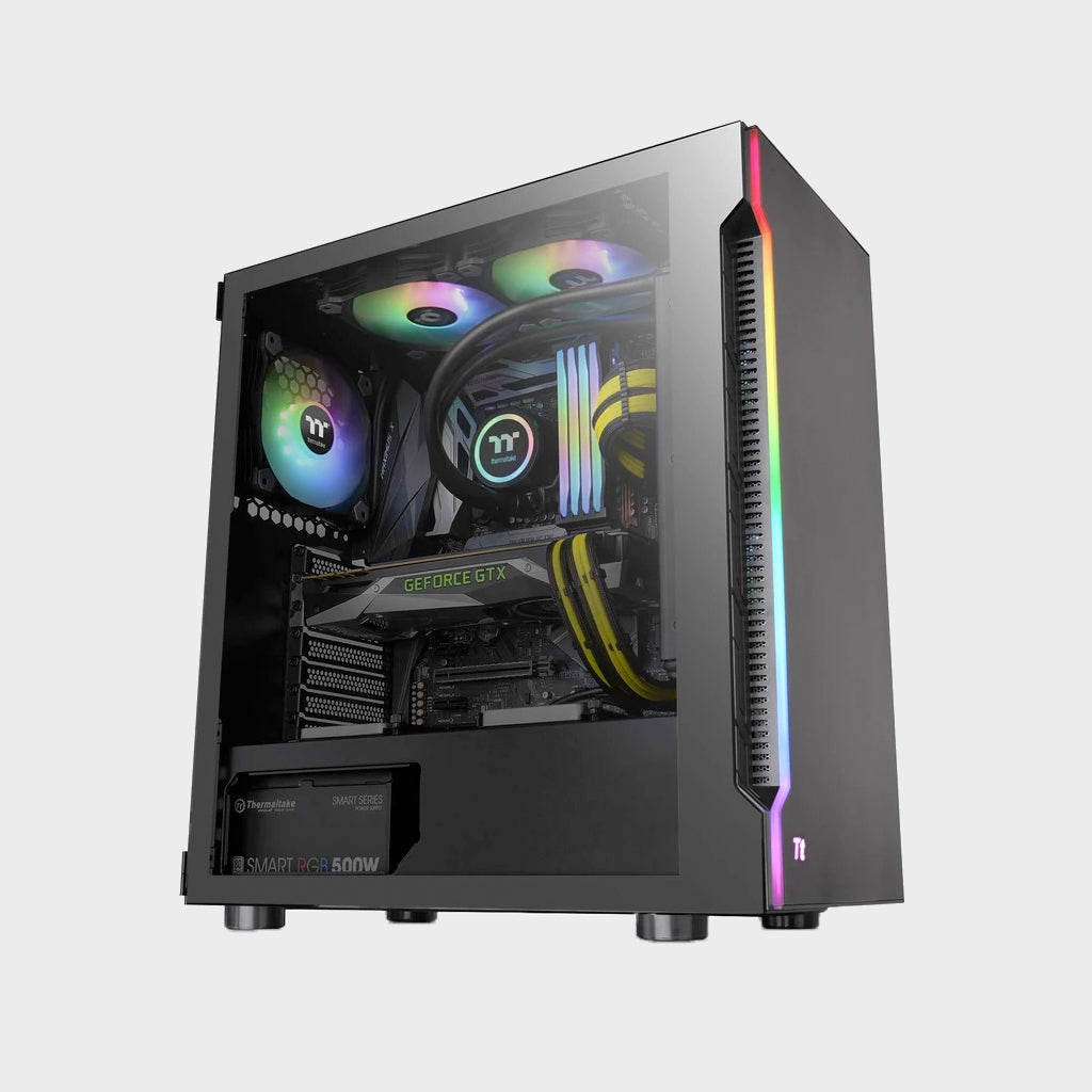 Thermaltake H200 Tempered Glass RGB Light Strip ATX Mid Tower Case