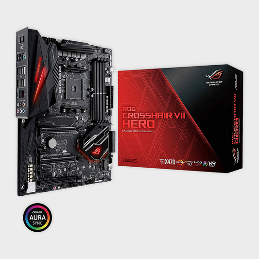 ASUS - ROG CROSSHAIR VII HERO X470 MOTHERBOARD