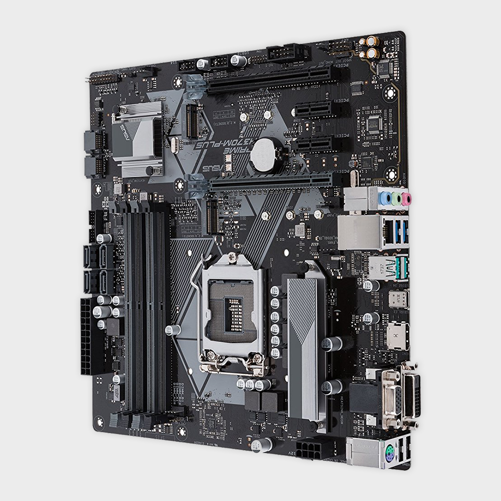 ASUS- PRIME H370M-PLUS/CSM (300 SERIES) MOTHERBOARD