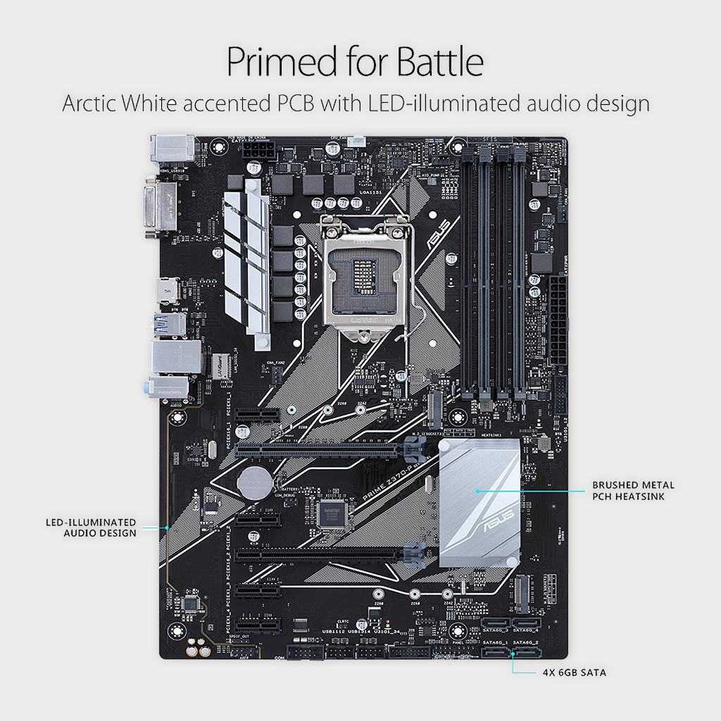ASUS- PRIME Z370P LGA 1151 MOTHERBOARD