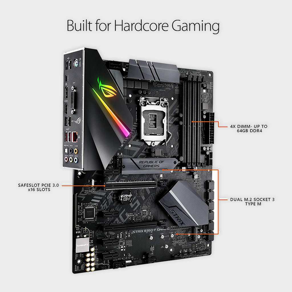 ASUS ROG STRIX B360-F GAMING (300 SERIES) MOTHERBOARD