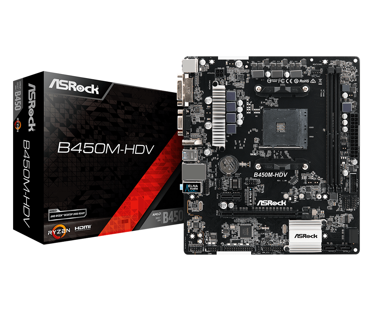 Asrock B450m HDV Motherboard