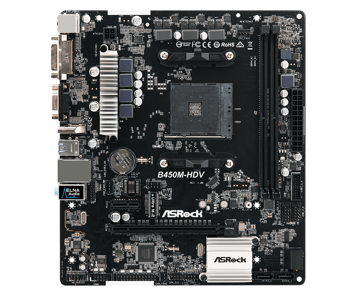 Asrock B450m HDV Motherboard