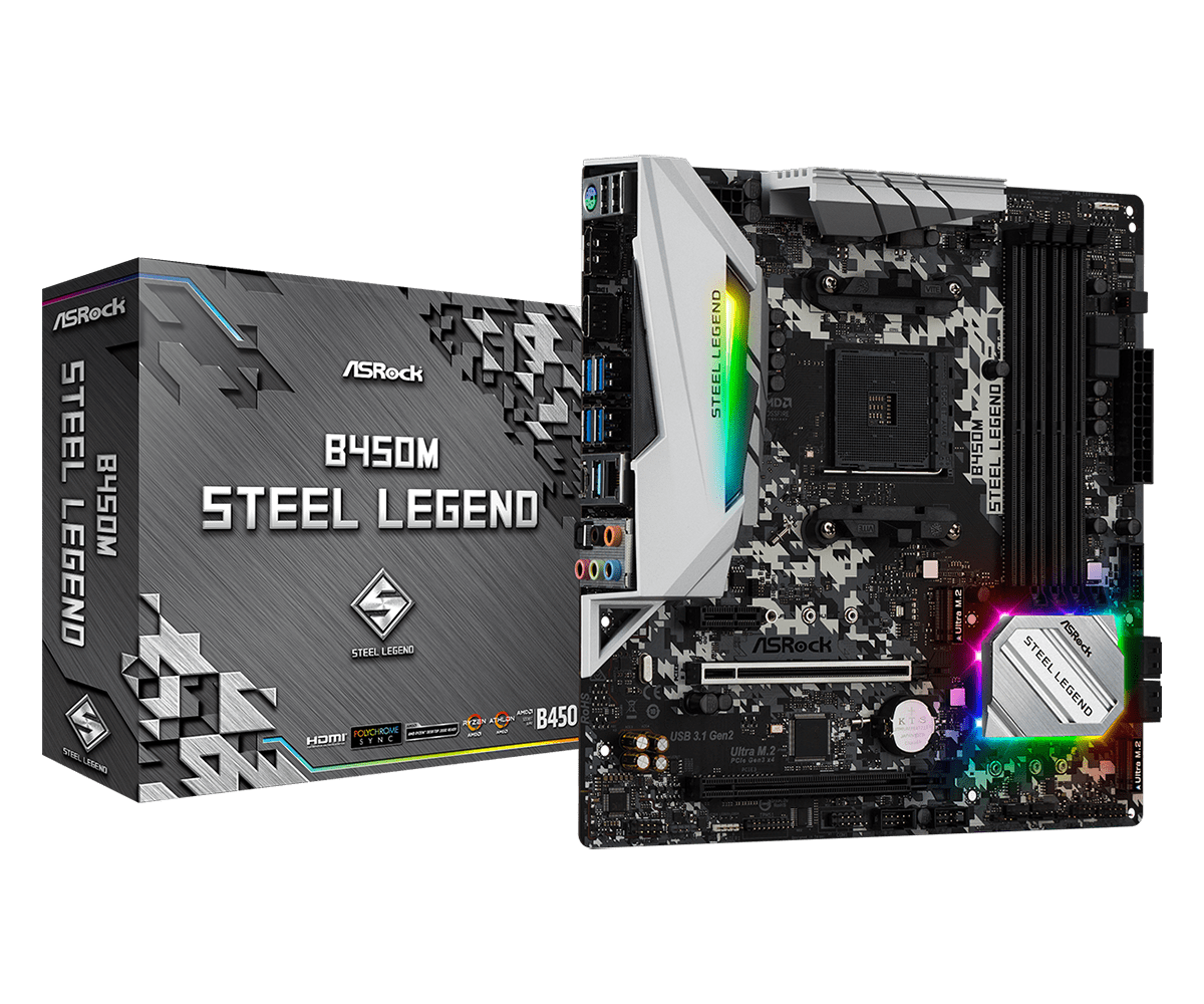 ASRock B450m steel legend Motherboard