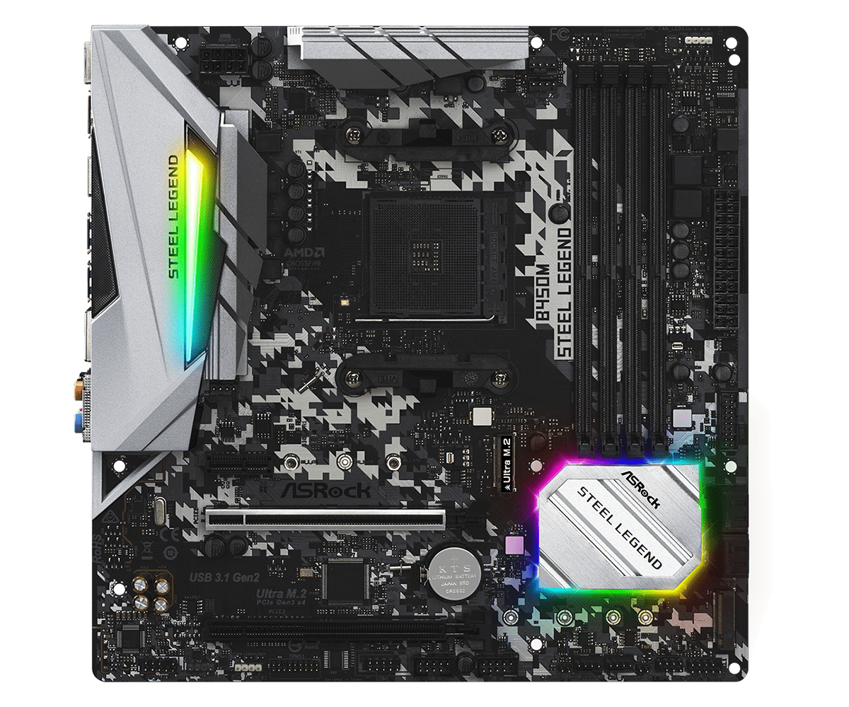 ASRock B450m steel legend Motherboard