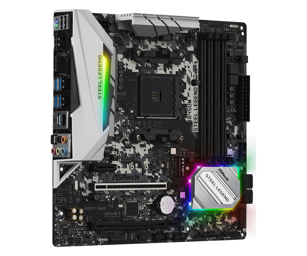 ASRock B450m steel legend Motherboard