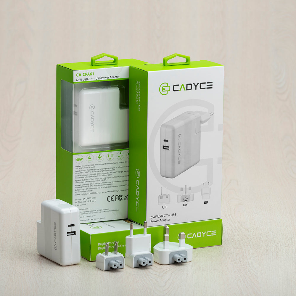 Cadyce Macbook type-C power adapters 65W
