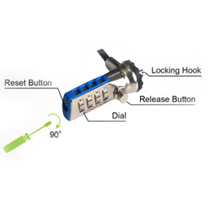 Cadyce Laptop & Computer Locking Cable To Safeguard Digital Assets (CA-CCLK)