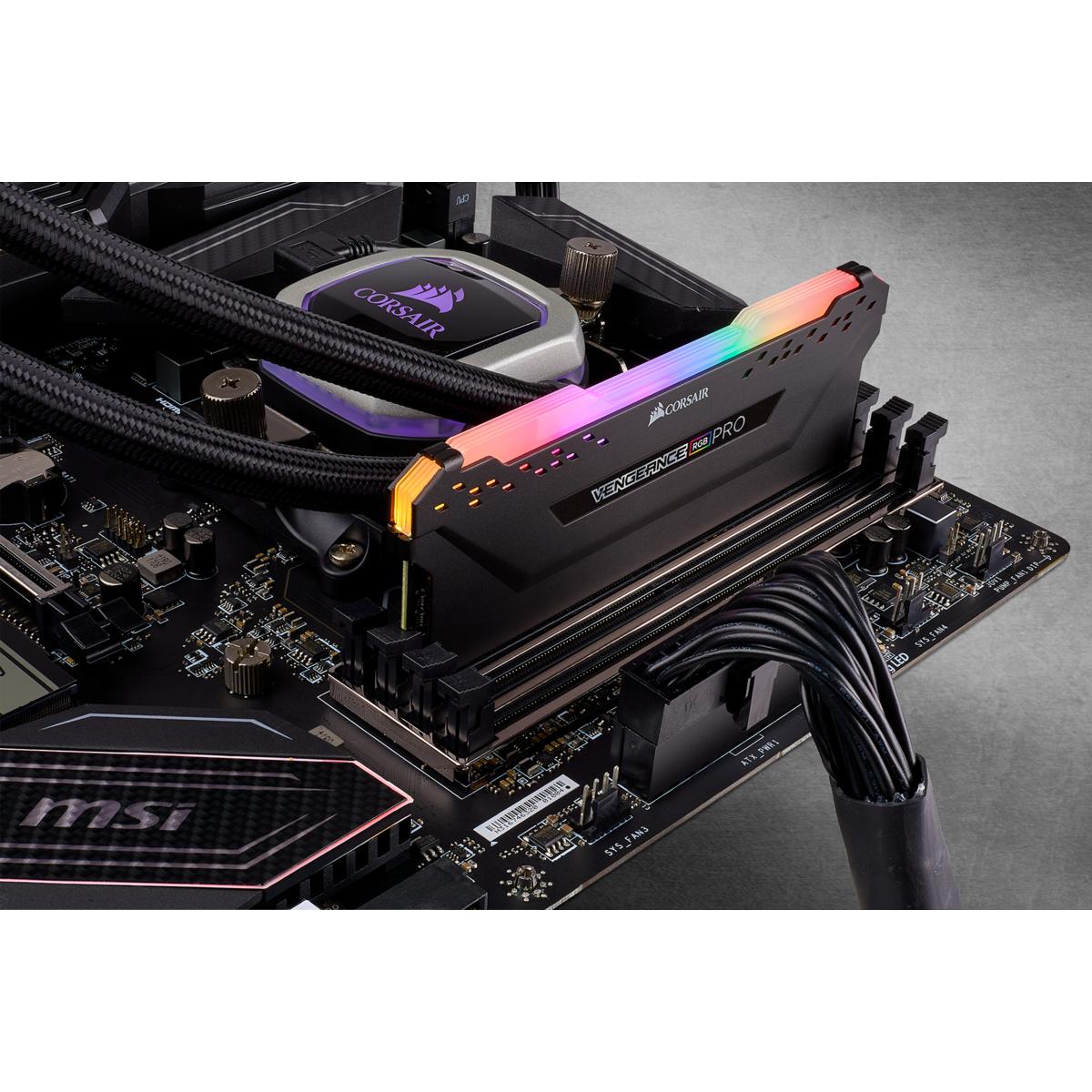 Corsair VENGEANCE RGB PRO 8GB (1 x 8GB) DDR4 DRAM 3000MHz C16 Memory Kit — Black