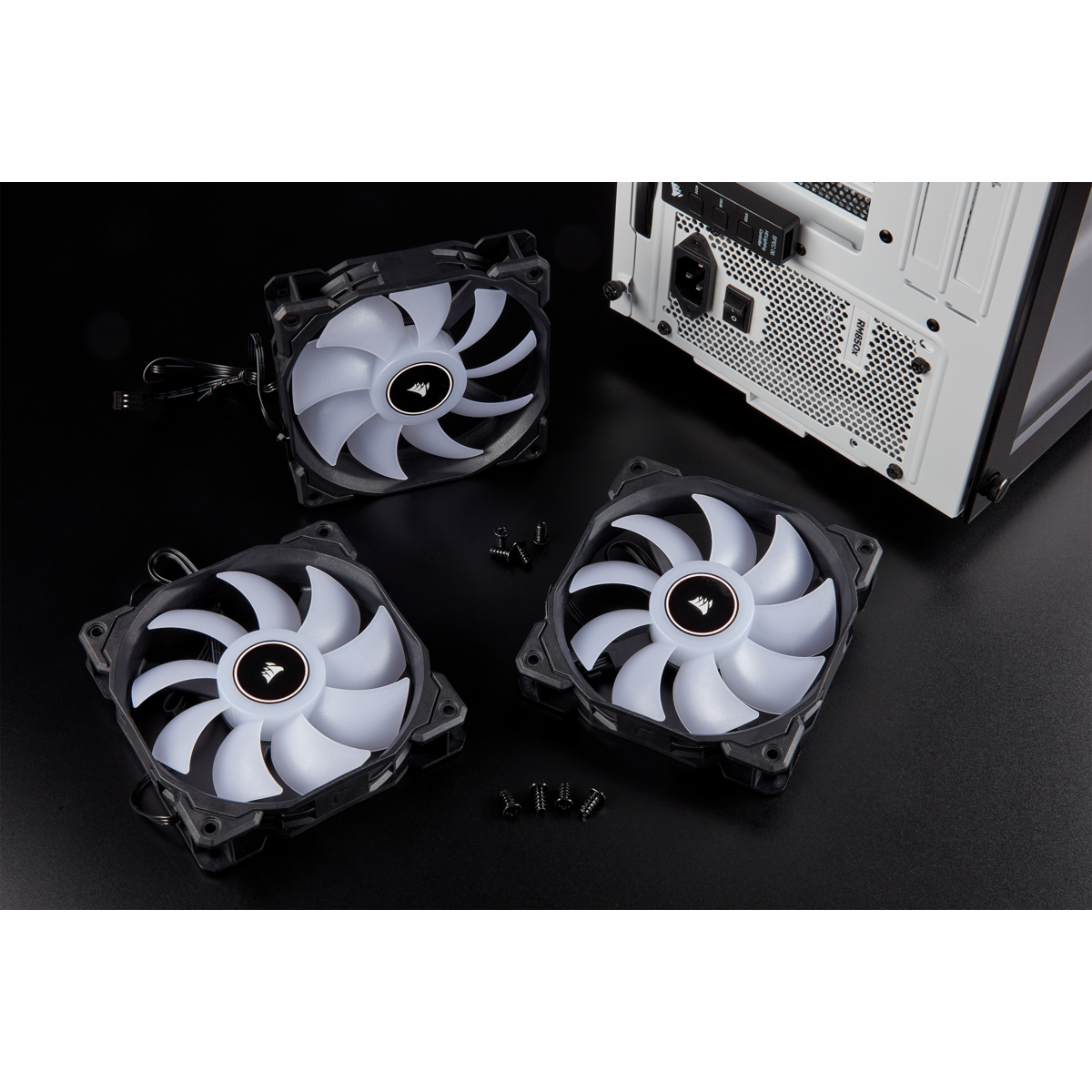 Corsair Air Series AF120 LED (2018) White 120mm Fan Triple Pack
